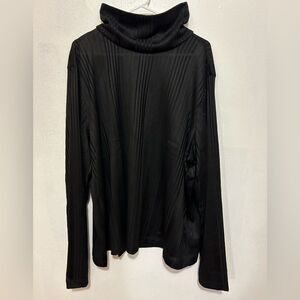 NWT Knox Rose turtle neck ribbed black size 4X